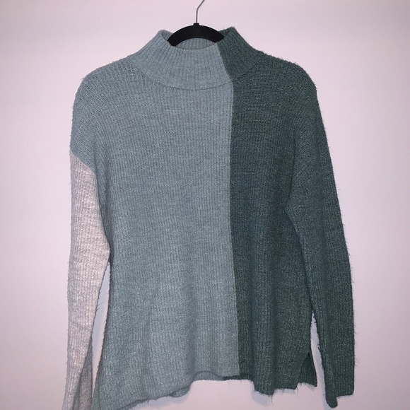 RW&CO MOCK COLOURBLOCK TURTLENECK SWEATER - Picture 1 of 6